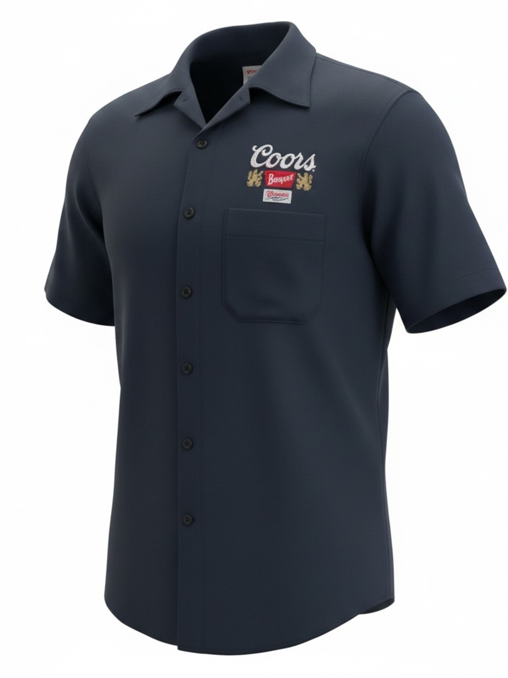 Red Kap Coors Banquet Men's Navy Garage Shirt Medium